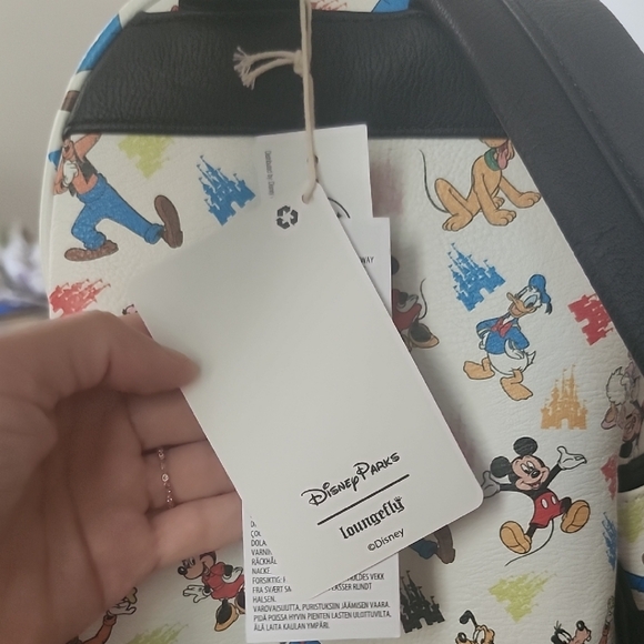Loungefly White Backpack with Disney Characters main image 5